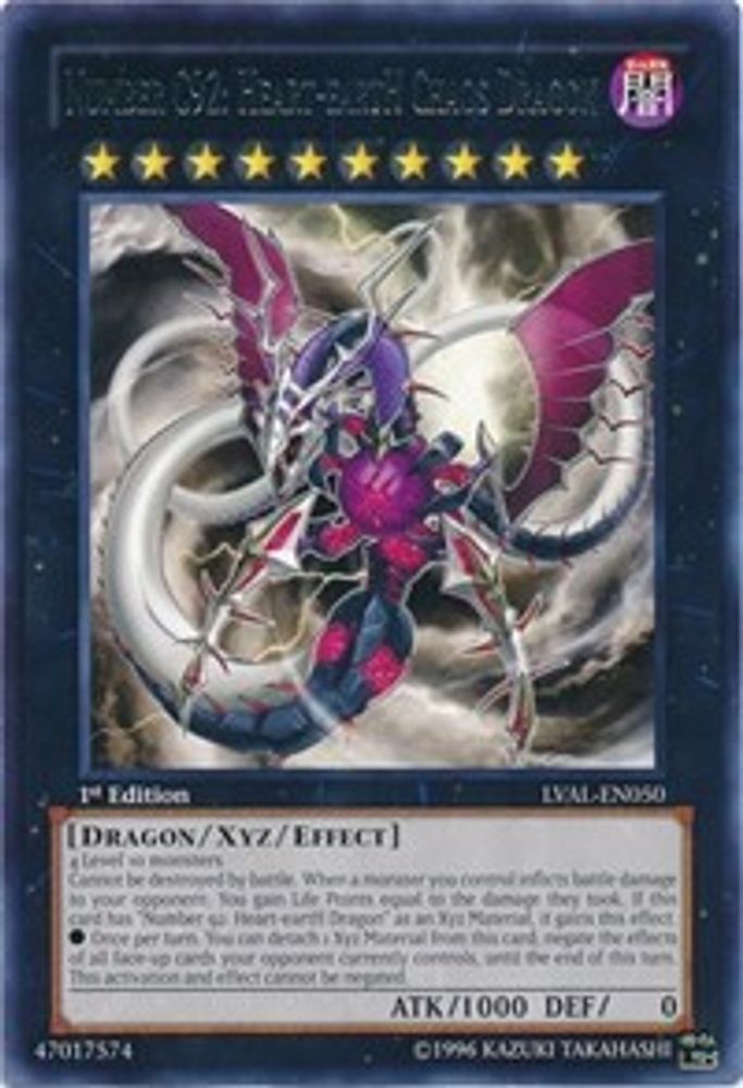 Number C92: Heart-eartH Chaos Dragon (LVAL-EN050) - Rare