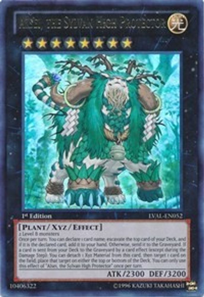 Alsei, the Sylvan High Protector (LVAL-EN052) - Ultra Rare