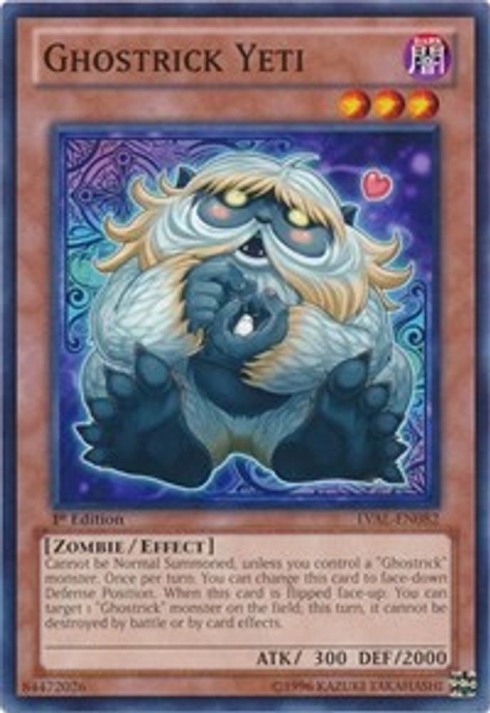 Ghostrick Yeti (LVAL-EN082) - Common
