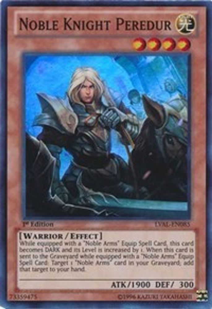 Noble Knight Peredur (LVAL-EN085) - Super Rare