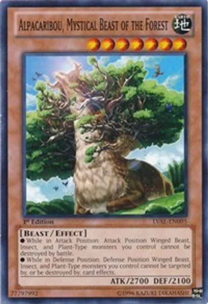 Alpacaribou, Mystical Beast of the Forest (LVAL-EN095) - Common