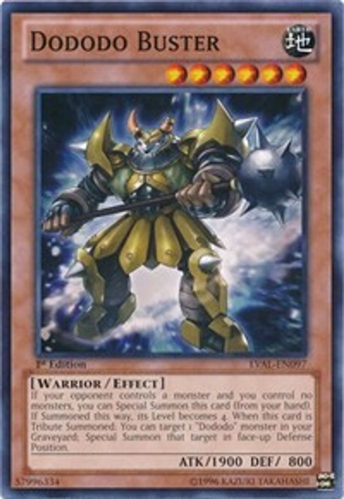 Dododo Buster (LVAL-EN097) - Common