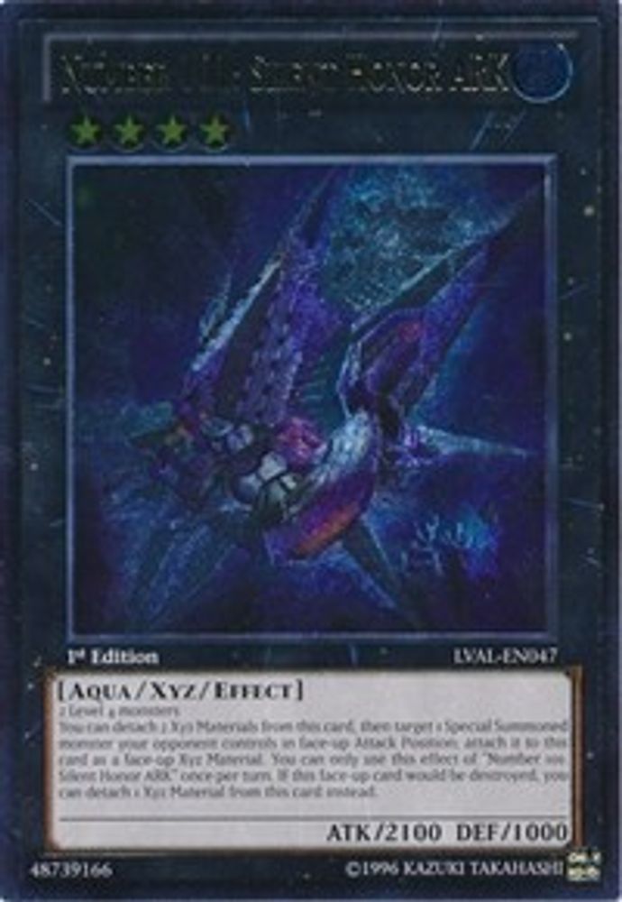 Number 101: Silent Honor ARK (UTR) (LVAL-EN047) - Ultimate Rare