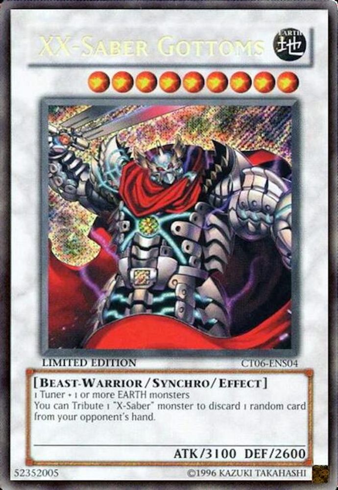 XX-Saber Gottoms (CT06-ENS04) - Secret Rare
