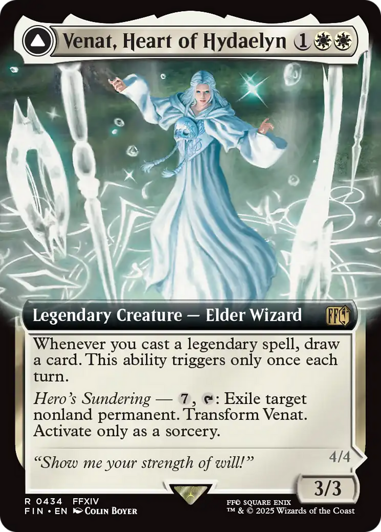 Venat, Heart of Hydaelyn (Extended Art) (FIN-434) - FINAL FANTASY: (Extended Art) Foil
