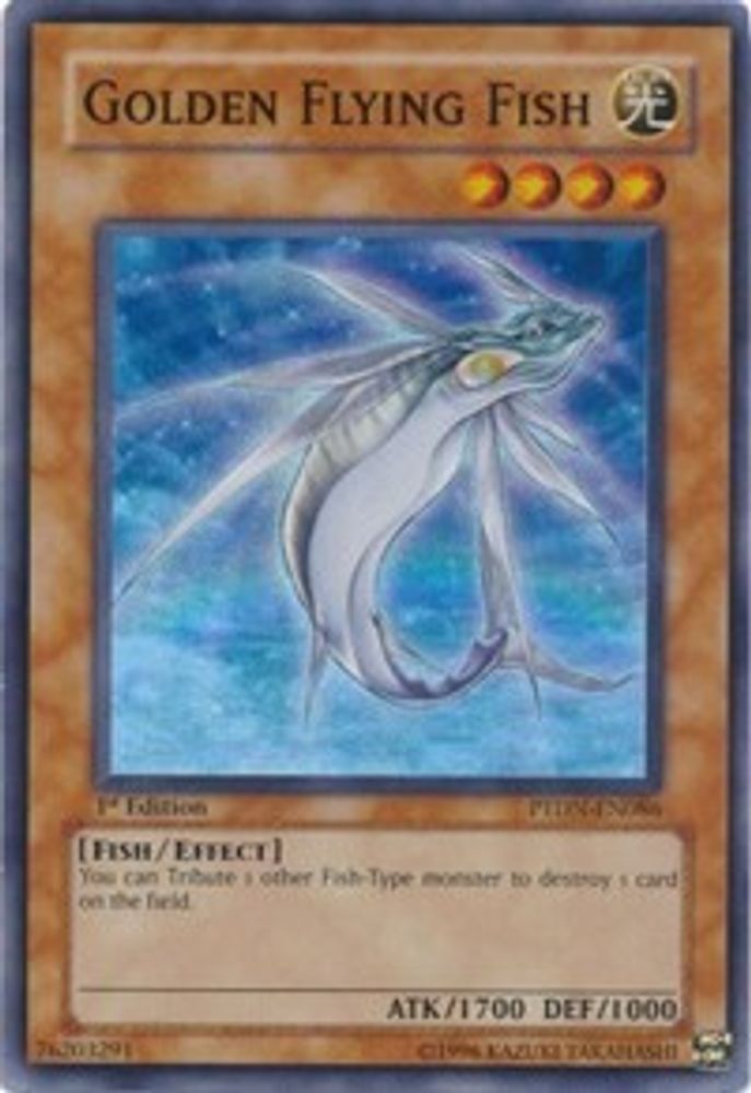 Golden Flying Fish (PTDN-EN086) - Super Rare