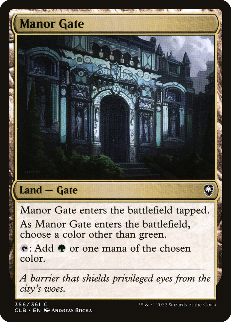 Porte du manoir [Commander Legends : La Bataille de Baldur's Gate]