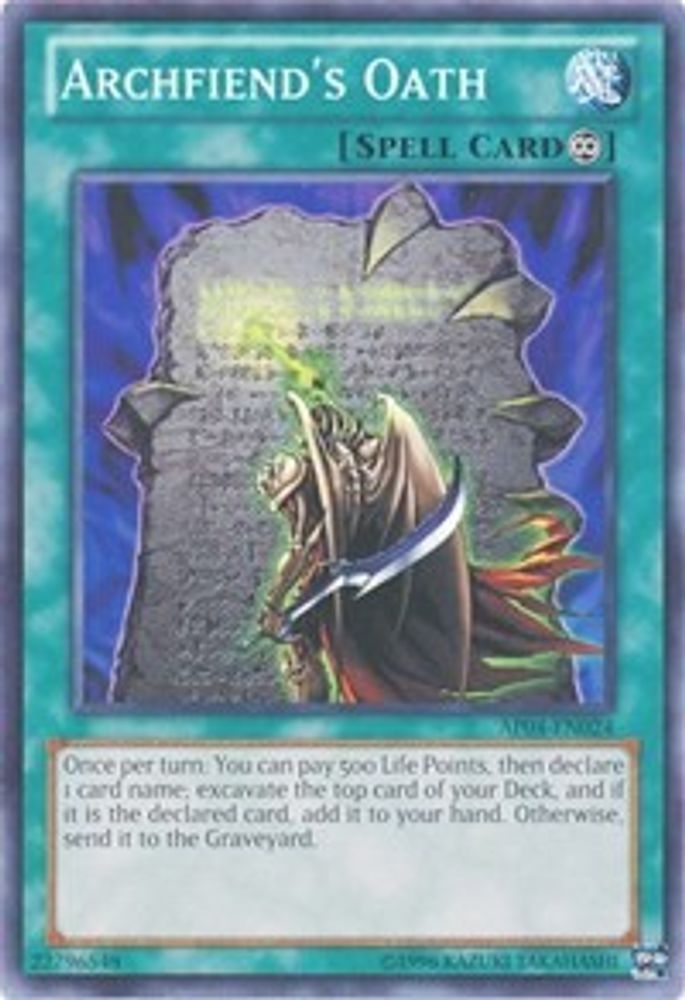 Archfiend's Oath (AP04-EN024) - Common