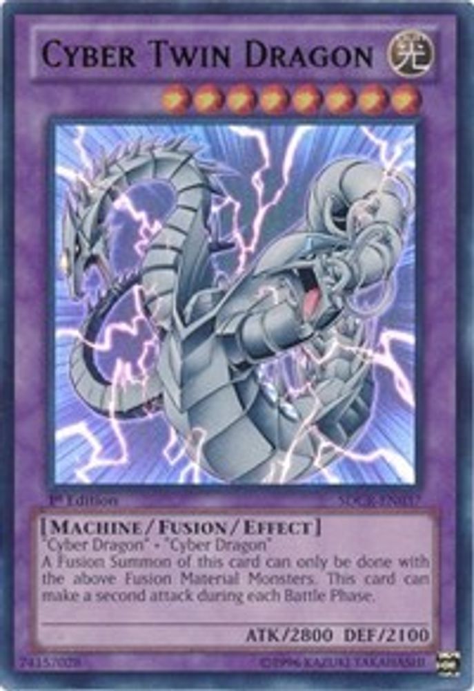 Cyber Twin Dragon (SDCR-EN037) - Ultra Rare