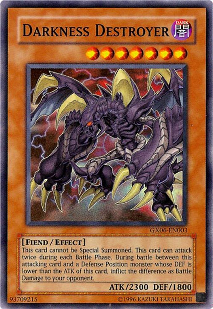 Darkness Destroyer (GX06-EN003) - Super Rare