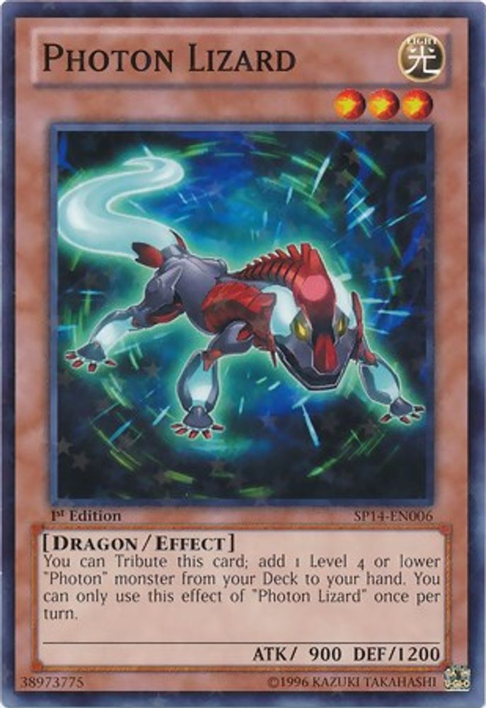Photon Lizard (Starfoil) (SP14-EN006) - Starfoil Rare