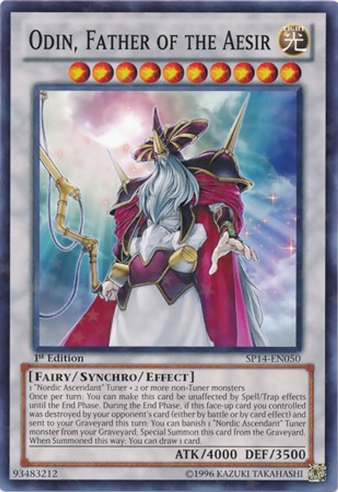 Odin, Father of the Aesir (Starfoil) (SP14-EN050) - Starfoil Rare