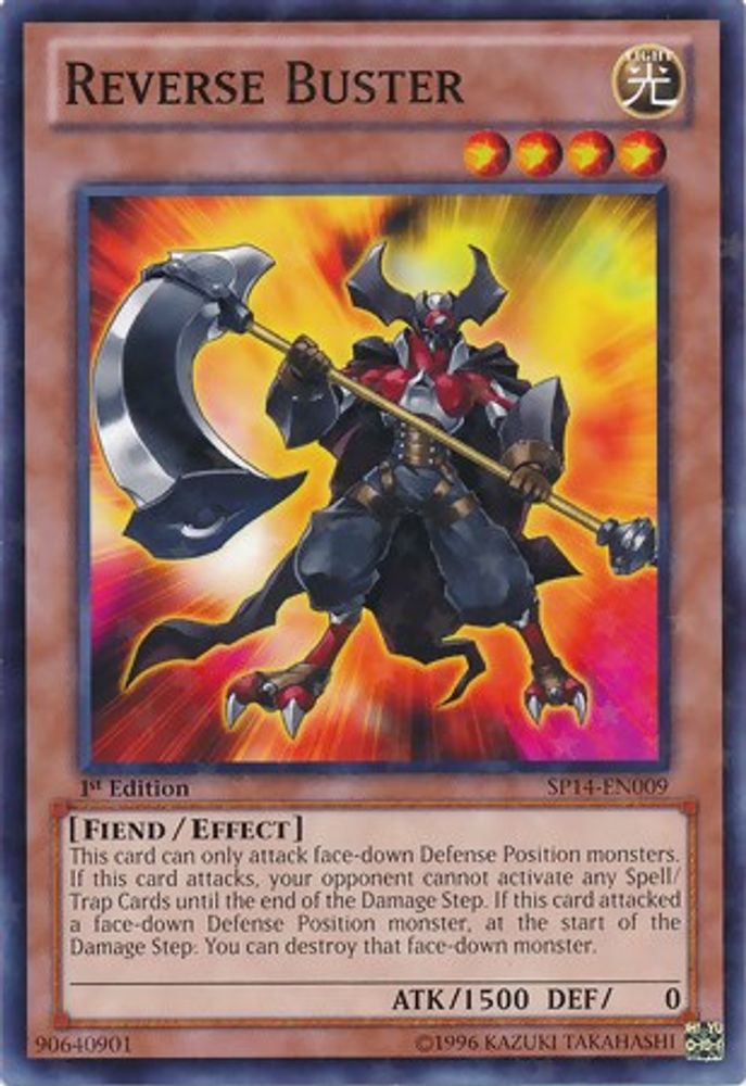 Reverse Buster (Starfoil) (SP14-EN009) - Starfoil Rare
