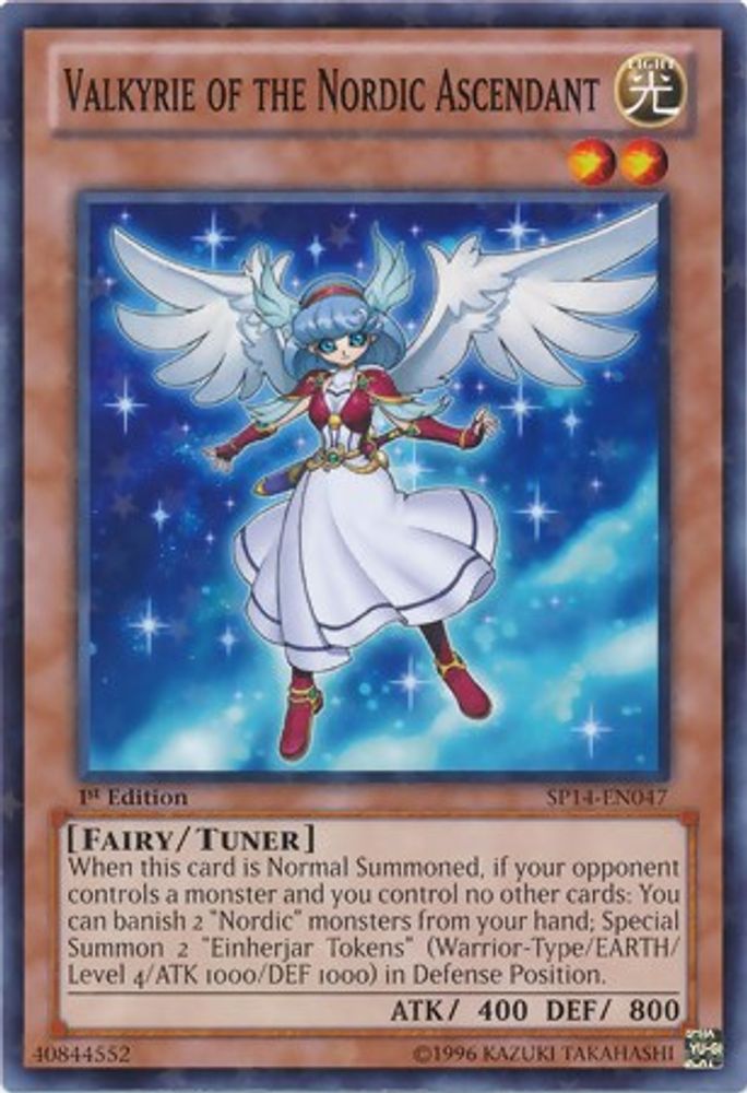 Valkyrie of the Nordic Ascendant (Starfoil) (SP14-EN047) - Starfoil Rare