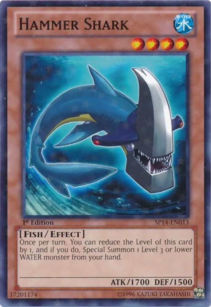 Hammer Shark (Starfoil) (SP14-EN013) - Starfoil Rare
