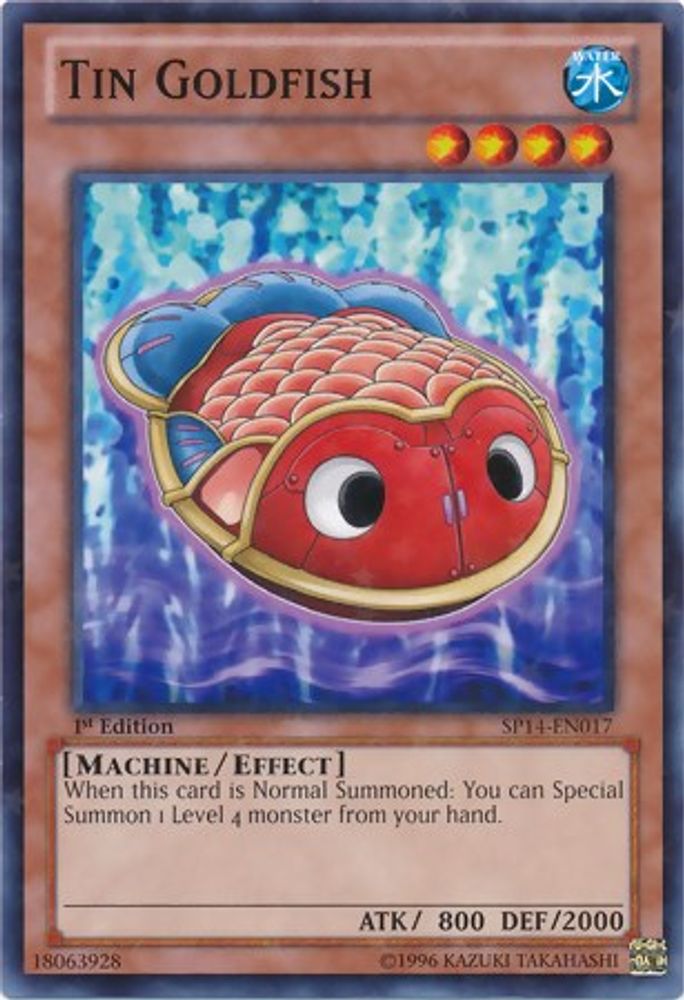 Tin Goldfish (Starfoil) (SP14-EN017) - Starfoil Rare