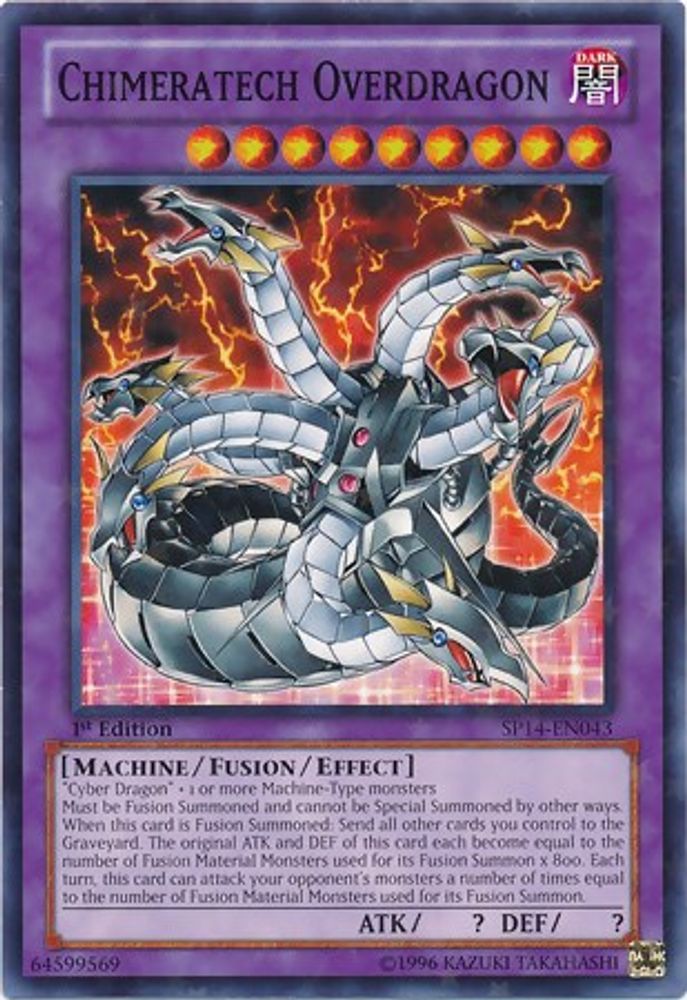 Chimeratech Overdragon (Starfoil) (SP14-EN043) - Starfoil Rare