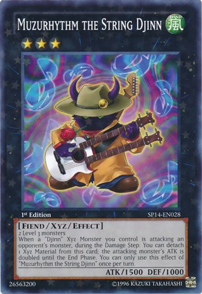 Muzurhythm the String Djinn (Starfoil) (SP14-EN028) - Starfoil Rare