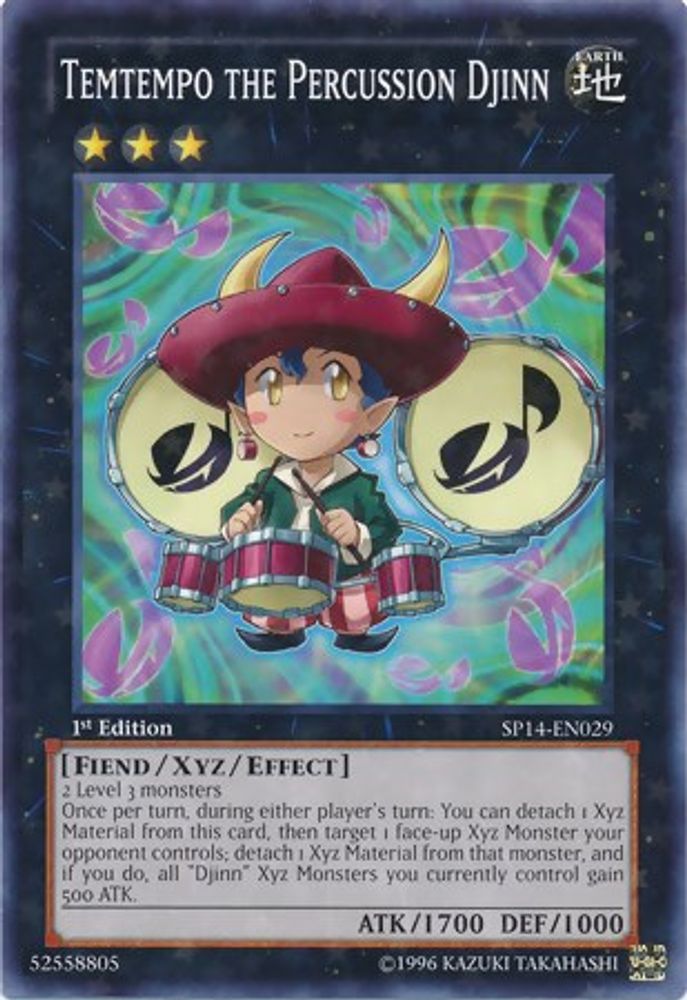 Temtempo the Percussion Djinn (Starfoil) (SP14-EN029) - Starfoil Rare