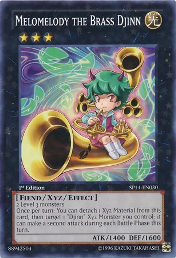 Melomelody the Brass Djinn (Starfoil) (SP14-EN030) - Starfoil Rare