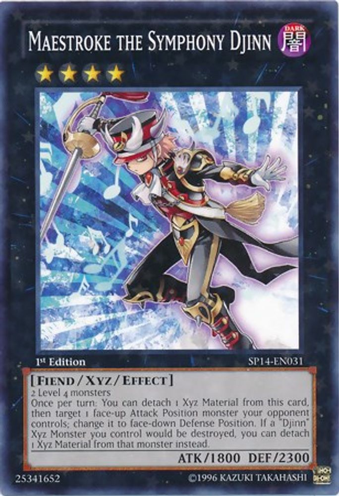Maestroke the Symphony Djinn (Starfoil) (SP14-EN031) - Starfoil Rare