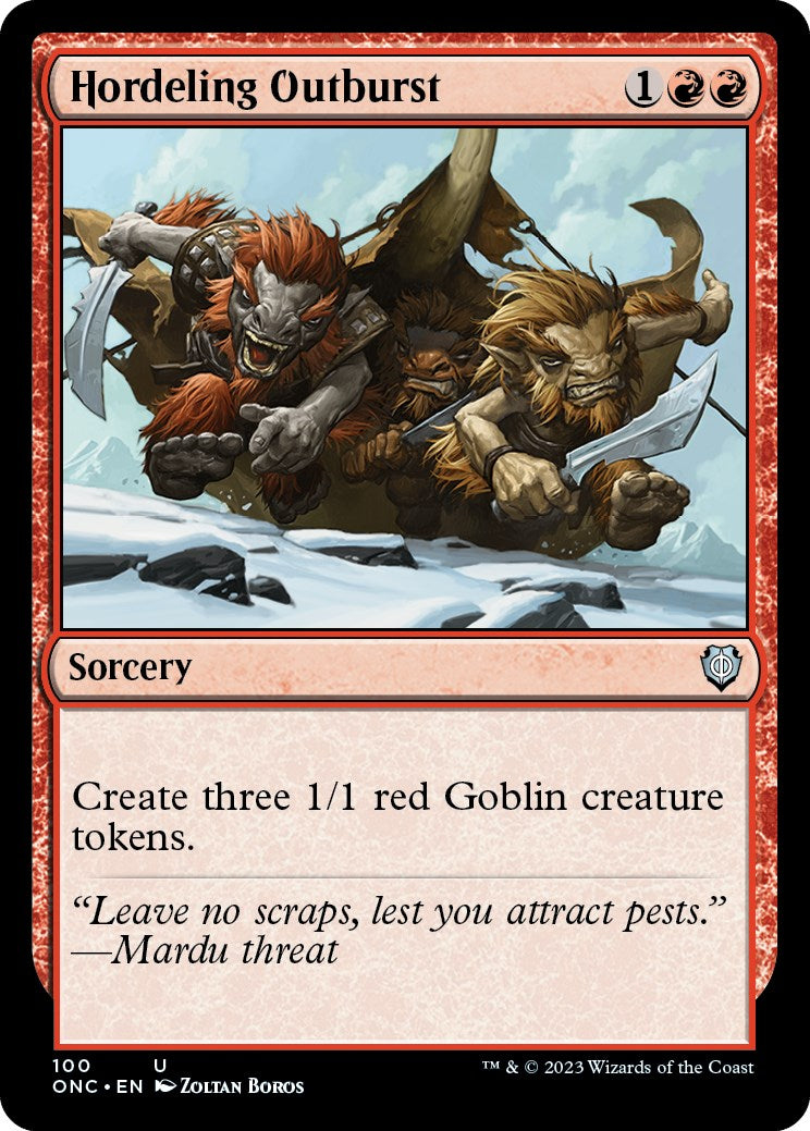 Hordeling Outburst (ONC-100) - Phyrexia: All Will Be One Commander