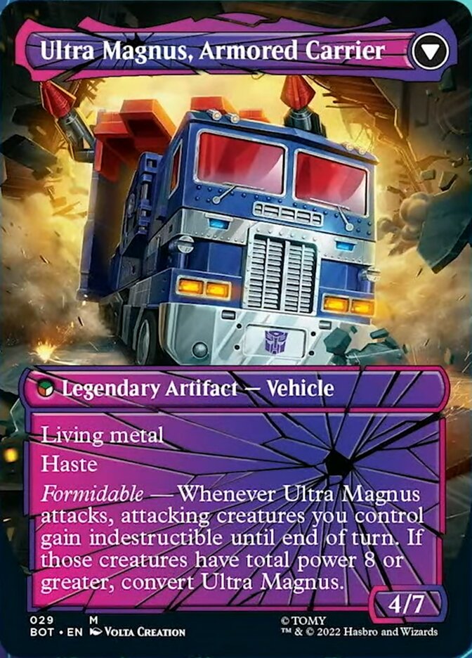 Ultra Magnus, Tactician (Shattered Glass) (BOT-029) - Transformers: (convertdfc, shatteredglass) (Borderless)