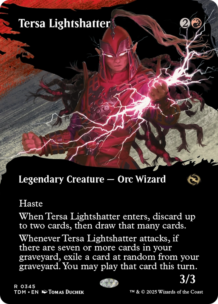 Tersa Lightshatter (Borderless) (TDM-345) - Tarkir: Dragonstorm: (Showcase) (Borderless) Foil