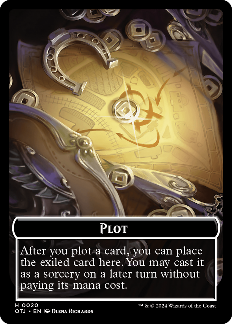 Gnome // Jeton double face pour intrigue [Outlaws of Thunder Junction : The Big Score Tokens] 