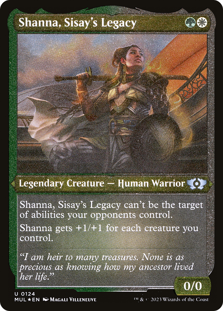 Shanna, l'héritage de Sisay (Foil Etched) [Légendes multivers] 