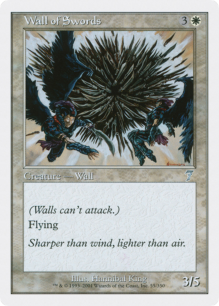 Wall of Swords (7ED-055) - 7th Edition Foil
