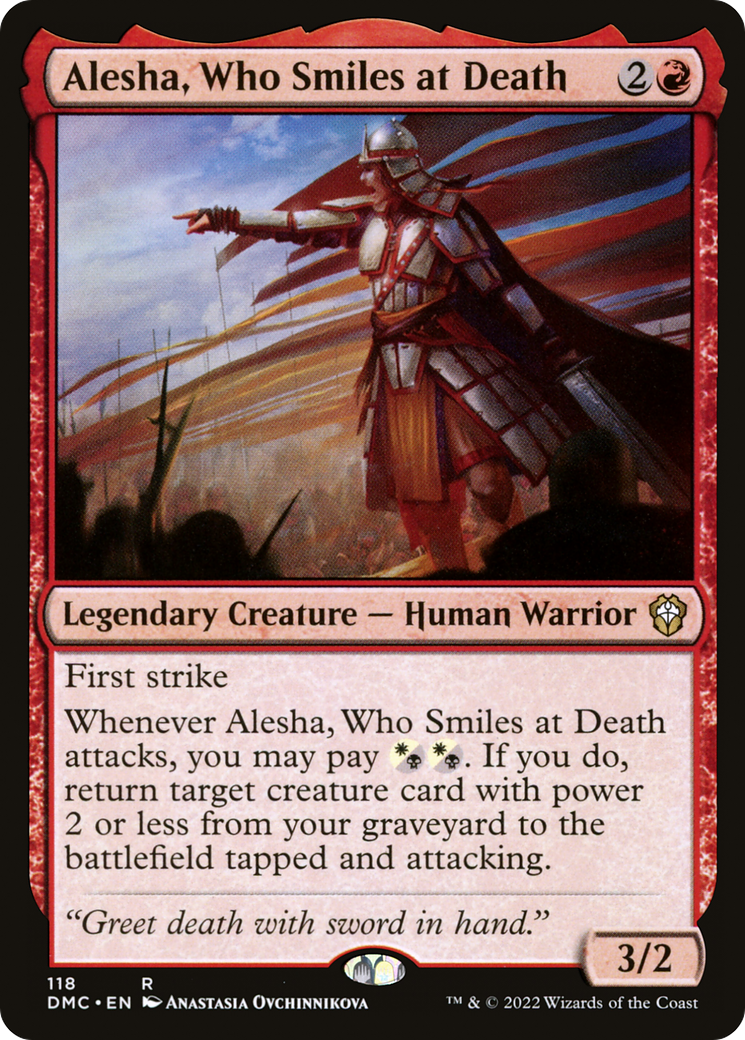 Alesha, qui sourit à la mort [Dominaria United Commander] 