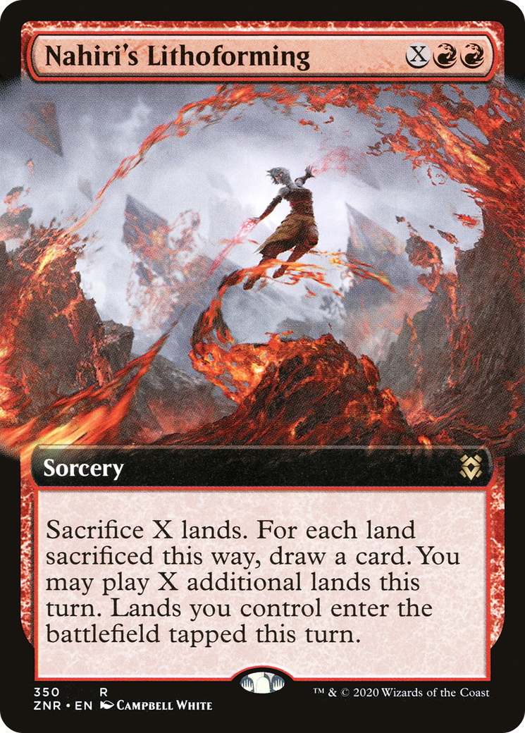 Lithoformage de Nahiri (art étendu) [Zendikar Rising] 