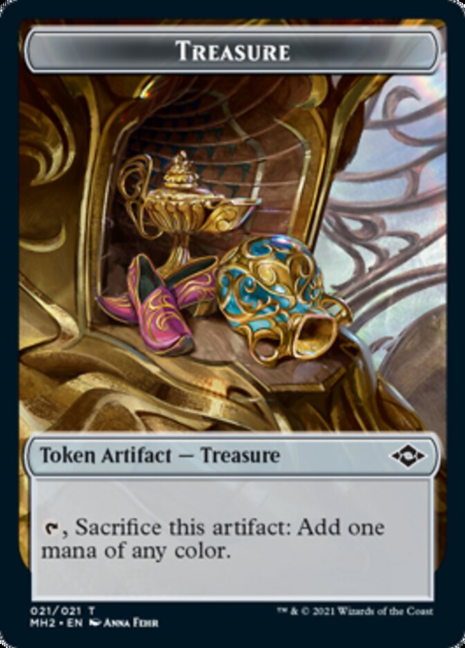 Crabe // Trésor (21) Jeton double face [Modern Horizons 2 Tokens] 