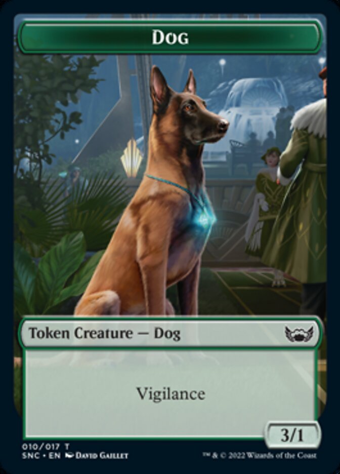 Poisson // Jeton double face pour chien [Streets of New Capenna Tokens] 