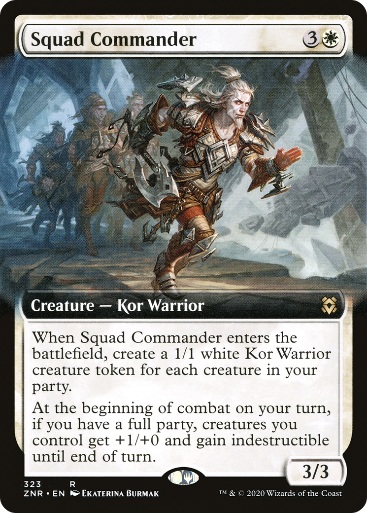 Commandant d'escouade (art étendu) [Zendikar Rising] 