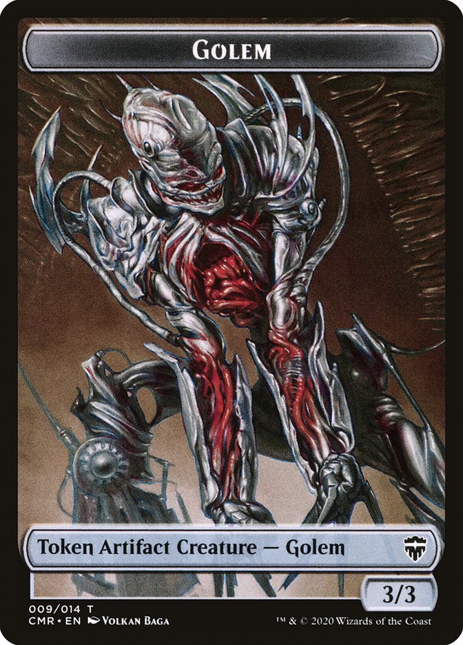 Copie (013) // Jeton double face Golem [Jetons Légendes du commandant] 