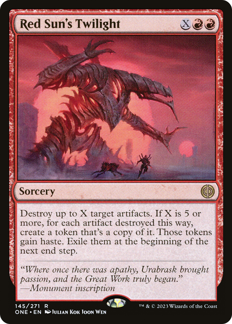 Crépuscule du Soleil Rouge [Phyrexia : Tous seront un] 
