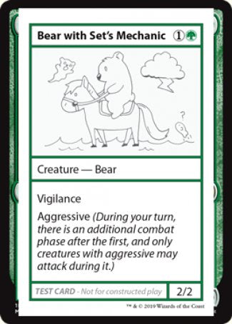Bear with Set's Mechanic (CMB1-) - Mystery Booster Playtest Cards 2021