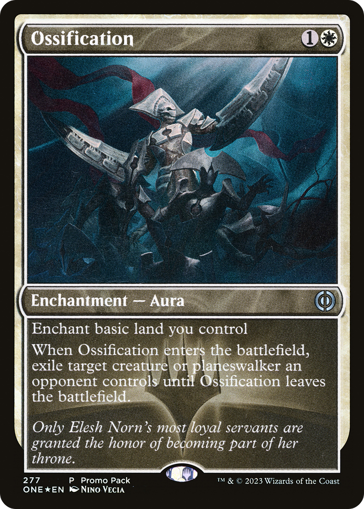 Ossification (Pack Promo) [Phyrexia : All Will Be One Promos] 