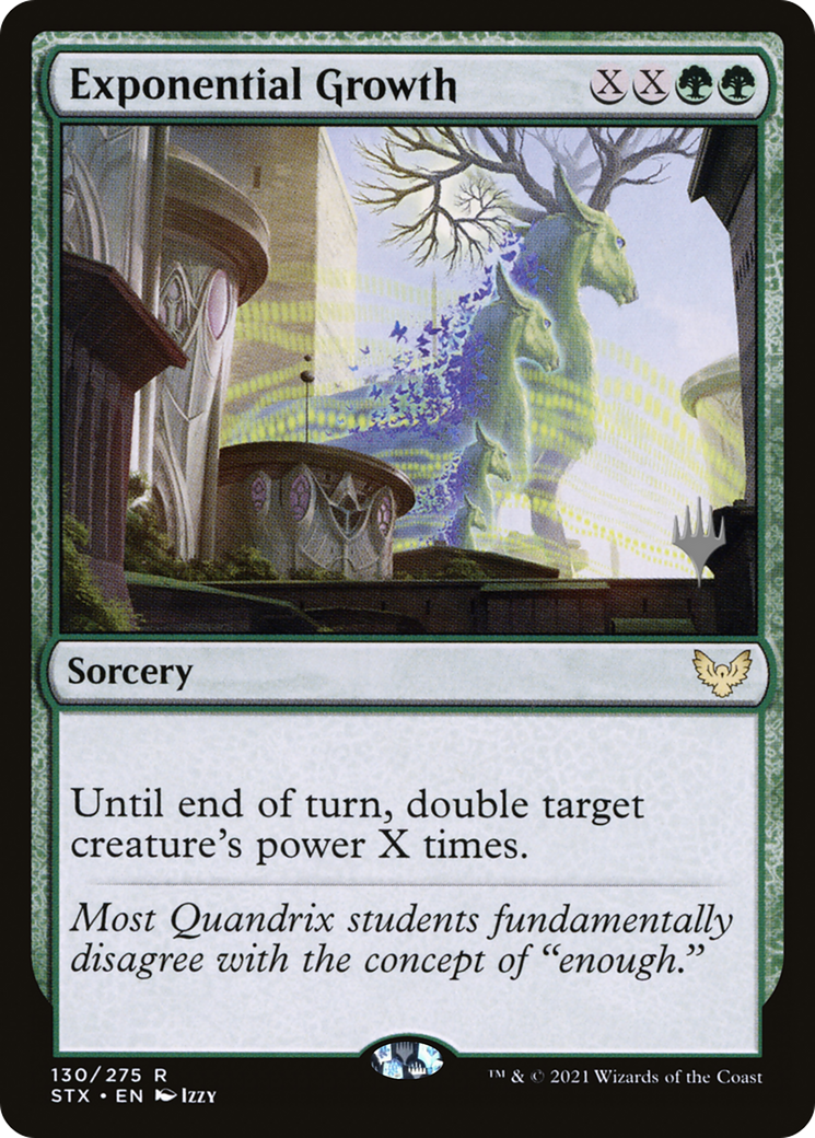 Croissance exponentielle (Pack promotionnel) [Strixhaven : Promos de l'École des Mages] 