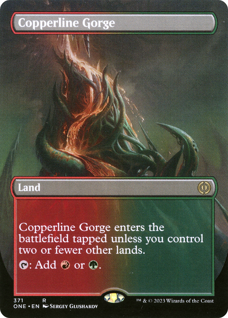 Copperline Gorge (Art alternatif sans frontières) [Phyrexia : Tous seront un] 