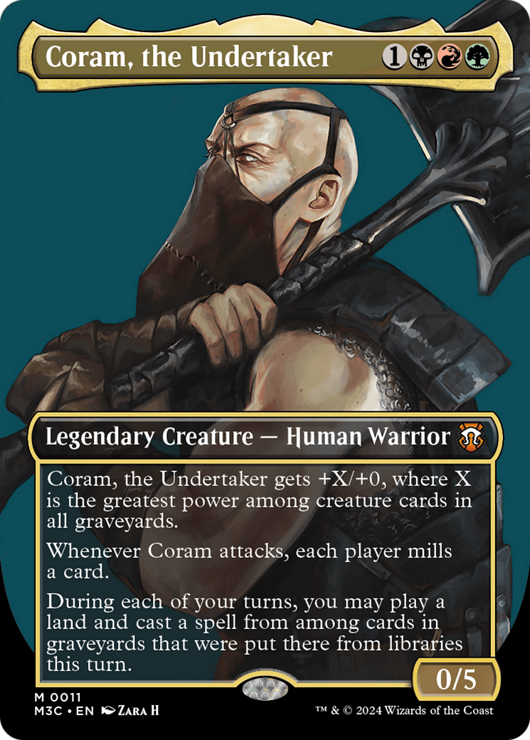 Coram, l'Undertaker (Borderless) [Modern Horizons 3 Commander] 