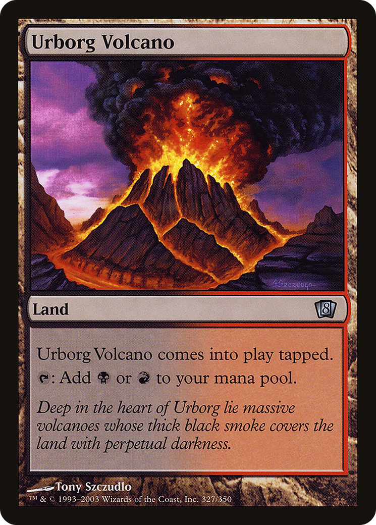 Urborg Volcano (8ED-327★) - 8th Edition Foil
