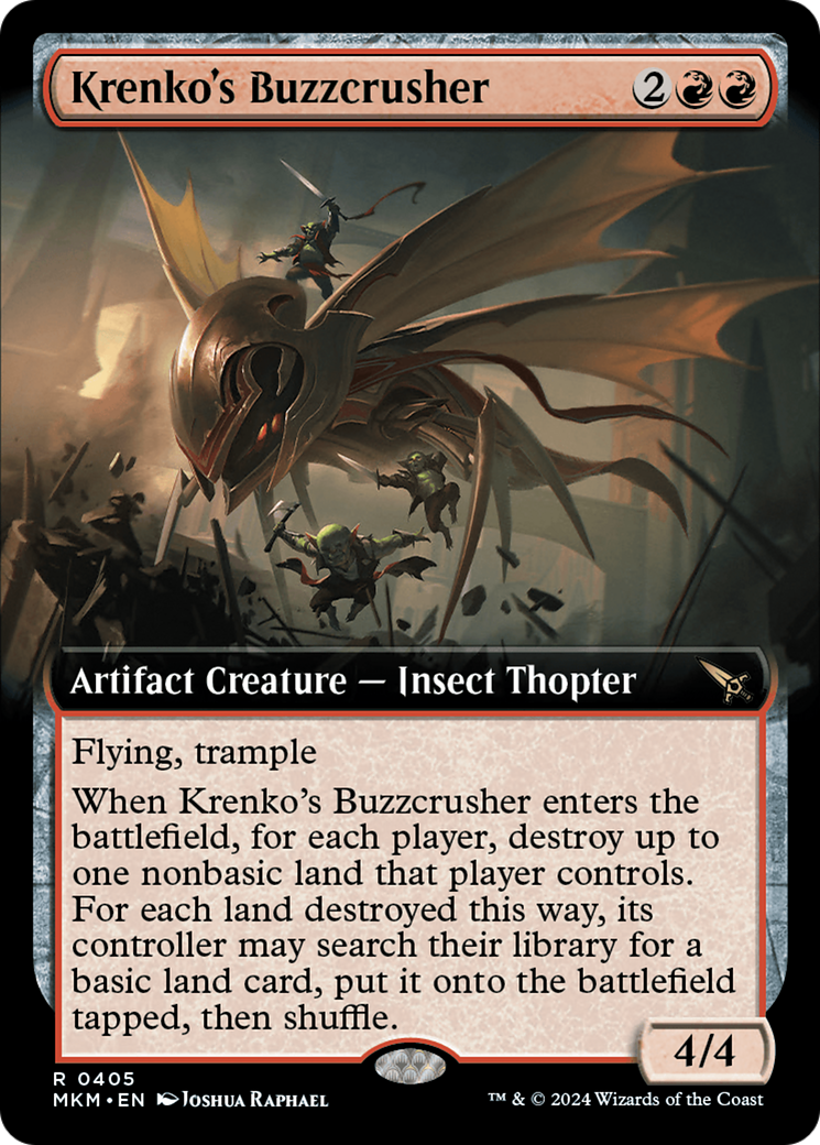 Buzzcrusher de Krenko (Extended Art) [Meurtres au Manoir Karlov] 