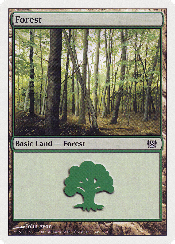 Forest (8ED-349) - 8th Edition Foil