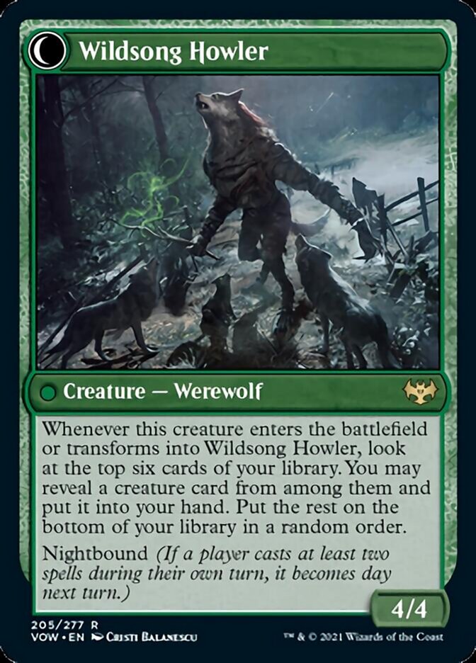 Howlpack Piper // Wildsong Howler (VOW-205) - Innistrad: Crimson Vow: (Double Faced Transform)