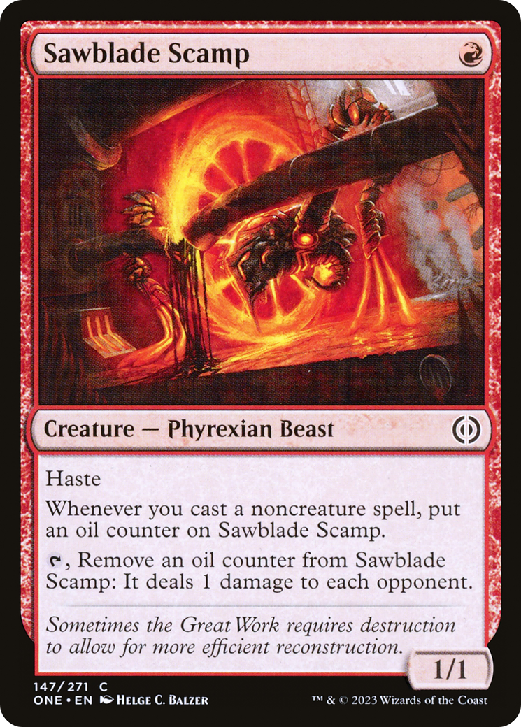 Sawblade Scamp [Phyrexia : Tous seront un] 