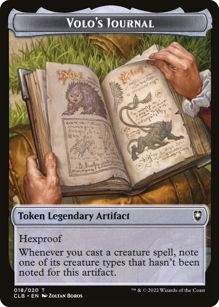Volo's Journal (CLB-018) - Battle for Baldur's Gate Tokens Foil