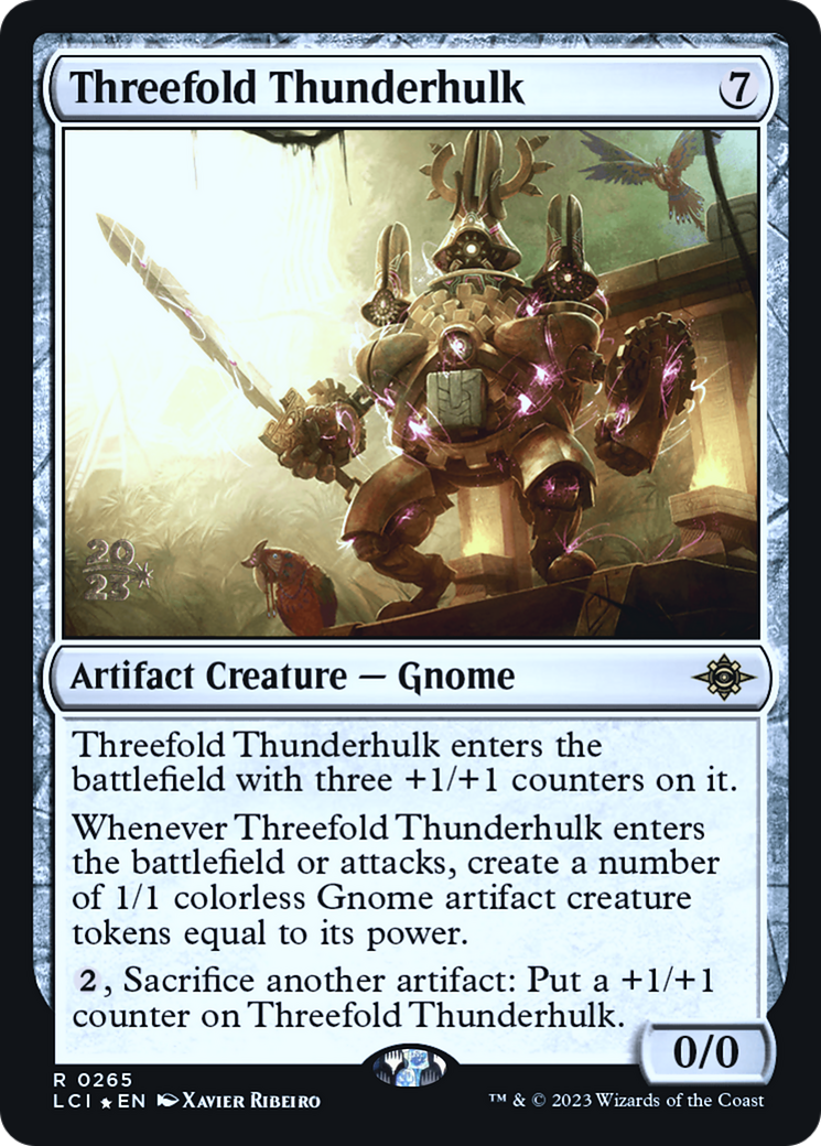 Triple Thunderhulk [Cartes d'avant-première des Cavernes perdues d'Ixalan] 